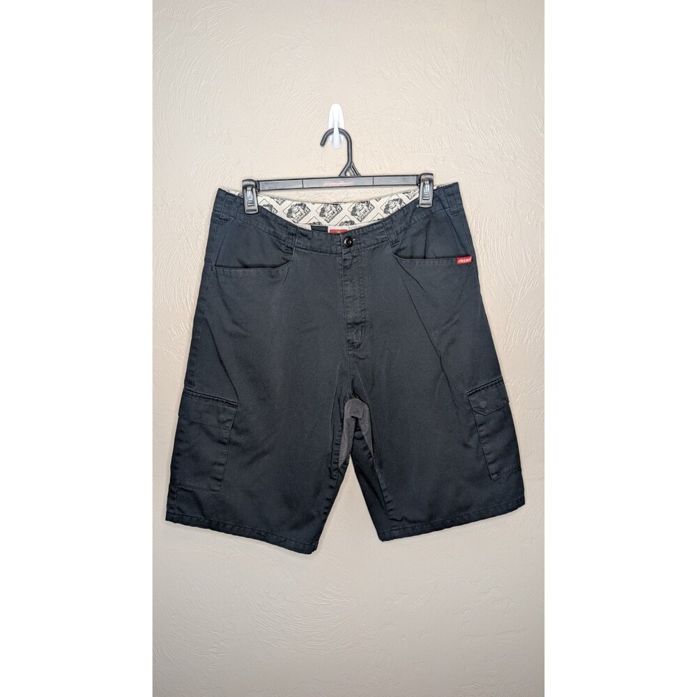Vintage Burleys Element Mens 36 Black Loose Baggy Skateboarding Shorts
